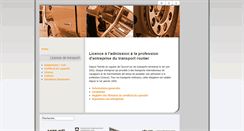 Desktop Screenshot of licencedetransport.ch